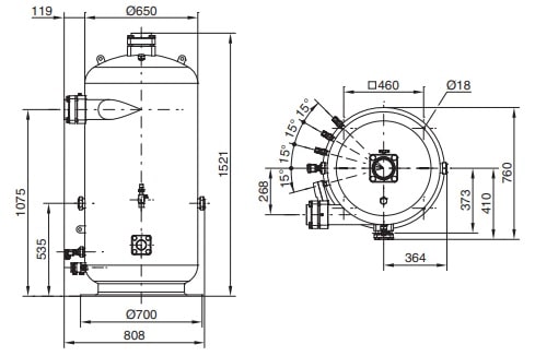 Кожухотрубный теплообменник BITZER OA14111A